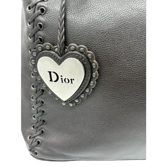 Christian Dior Brown Leather Ethnic Charm Tote*BEAUTIFUL SOFT LEATHER! - Picture 2 of 15